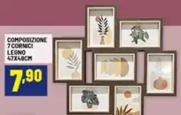 Risparmio Casa Composizione 7 cornici legno offerta