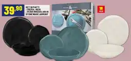 Risparmio Casa Set 18 piatti crema e neri offerta