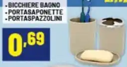 Risparmio Casa Bicchiere bagno, portasaponette e portaspazzolini offerta