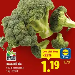 Lidl Broccoli Bio offerta