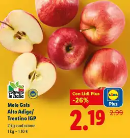 Lidl Mele Gala Alto Adige/ Trentino IGP offerta