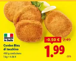 Lidl Cordon Bleu di tacchino offerta