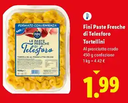 Lidl Fini Paste Fresche di Telesforo Tortellini offerta