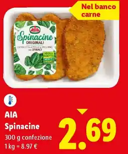 Lidl AIA Spinacine offerta
