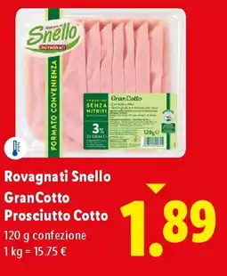 Lidl Rovagnati Snello GranCotto Prosciutto Cotto offerta
