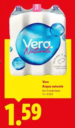 Lidl Vera Acqua naturale offerta