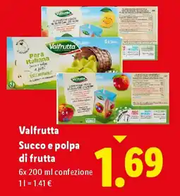 Lidl Valfrutta Succo e polpa di frutta offerta