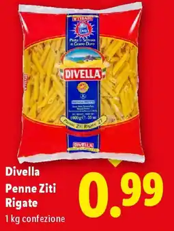 Lidl Divella Penne Ziti Rigate offerta