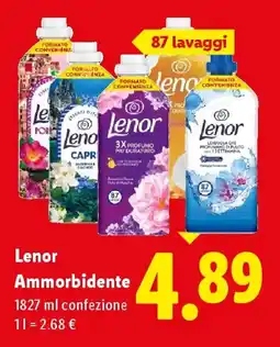 Lidl Lenor Ammorbidente offerta