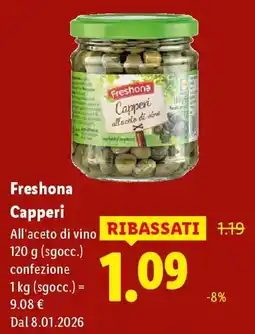 Lidl Freshona Capperi offerta