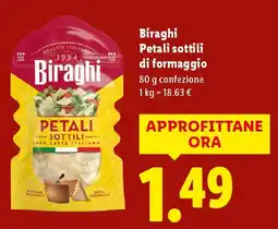 Lidl Biraghi Petali sottili di formaggio offerta