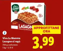 Lidl Viva La Mamma Lasagne al ragù offerta