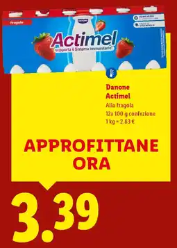 Lidl Danone Actimel offerta