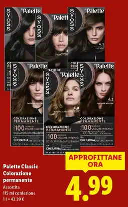 Lidl Palette Classic Colorazione permanente offerta