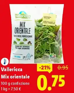 Lidl Vallericca Mix orientale offerta