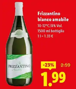 Lidl Frizzantino bianco amabile offerta