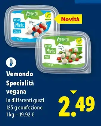 Lidl Vemondo Specialità vegana offerta