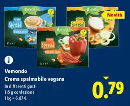 Lidl Vemondo Crema spalmabile vegana offerta