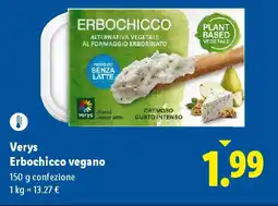 Lidl Verys Erbochicco vegano offerta