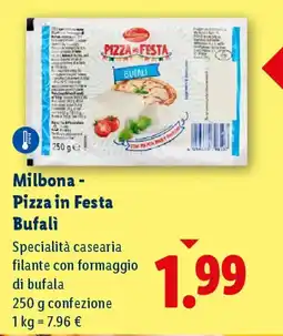 Lidl Milbona - Pizza in Festa Bufalì offerta