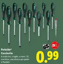 Lidl Parkside Cacciavite offerta