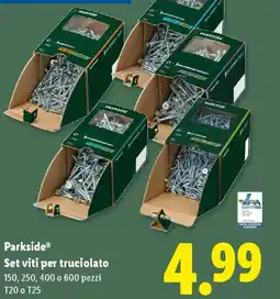 Lidl Parkside Set viti per truciolato offerta