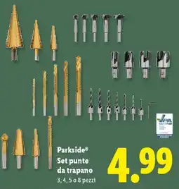 Lidl Parkside Set punte da trapano offerta
