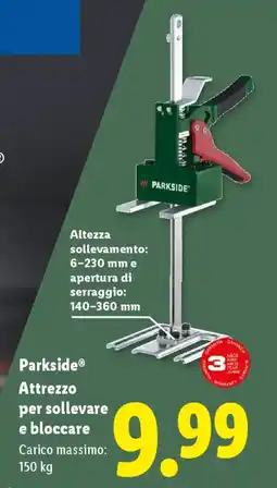 Lidl Parkside Attrezzo per sollevare e bloccare offerta