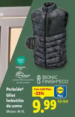 Lidl Parkside Gilet imbottito da uomo offerta