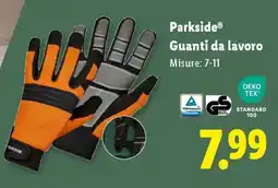 Lidl Parkside Guanti da lavoro offerta