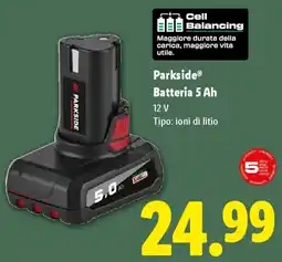 Lidl Parkside Batteria 5 Ah offerta