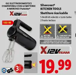 Lidl Silvercrest KITCHEN TOOLS Sbattitore ricaricabile offerta
