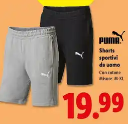 Lidl PUMA Shorts sportivi da uomo offerta