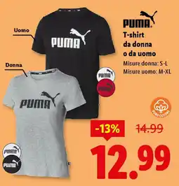 Lidl PUMA T-shirt da donna o da uomo offerta