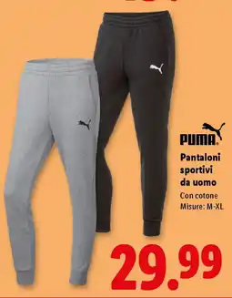 Lidl PUMA Pantaloni sportivi da uomo offerta