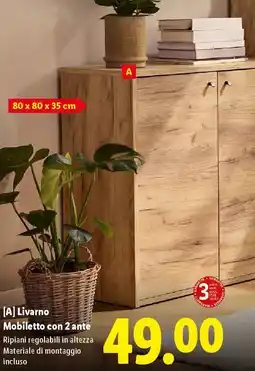 Lidl Livarno Mobiletto con 2 ante offerta