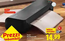 Lidl Tronic Plastificatore A4 offerta