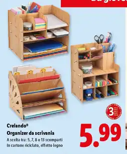 Lidl Crelando Organizer da scrivania offerta