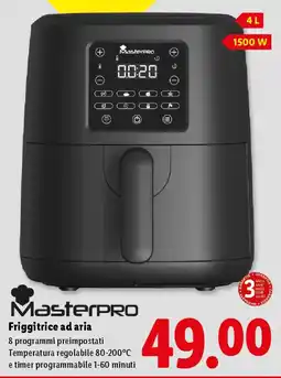Lidl MasterPRO Friggitrice ad aria offerta