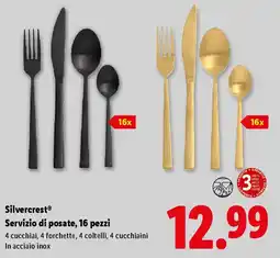 Lidl Silvercrestⓡ Servizio di posate, 16 pezzi offerta
