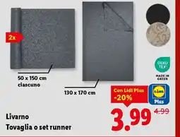 Lidl Livarno Tovaglia o set runner offerta