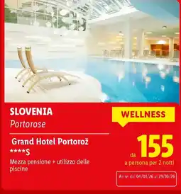 Lidl SLOVENIA Portorose Grand Hotel Portorož offerta