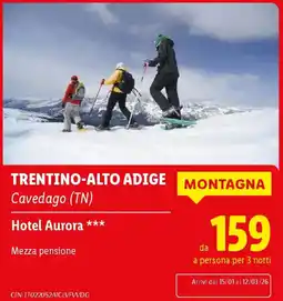 Lidl TRENTINO-ALTO ADIGE Hotel Aurora offerta