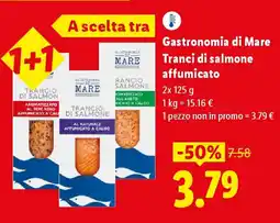 Lidl Gastronomia di Mare Tranci di salmone affumicato offerta