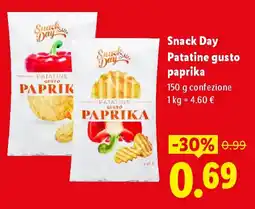 Lidl Snack Day Patatine gusto paprika offerta