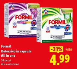 Lidl Formil Detersivo in capsule All in one offerta