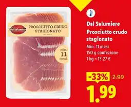 Lidl Dal Salumiere Prosciutto crudo stagionato offerta