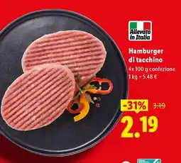 Lidl Hamburger di tacchino offerta