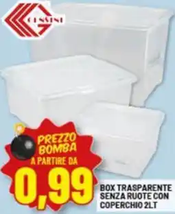 Risparmio Casa Box trasparente senza ruote con coperchio offerta
