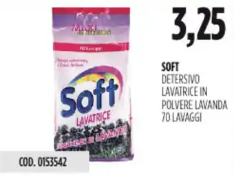 Carico Cash & Carry Soft detersivo lavatrice in polvere lavanda offerta